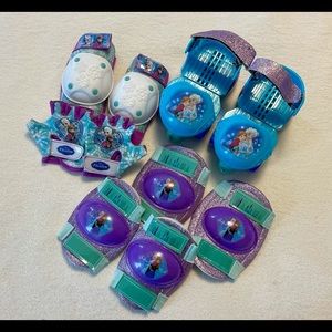 Adjustable Disney Frozen Roller Skates/Safety Set